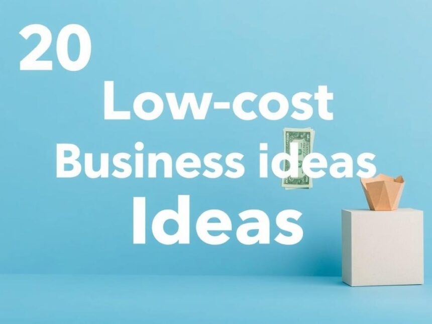 20 low-cost business ideas with high profit potential