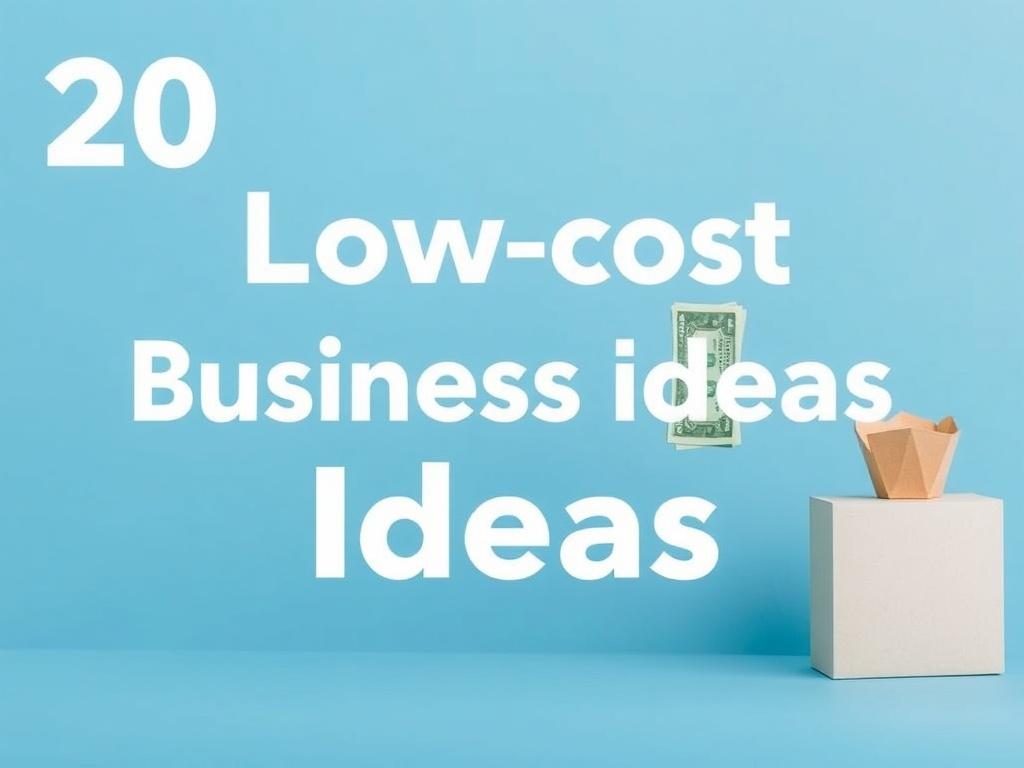 20 low-cost business ideas with high profit potential