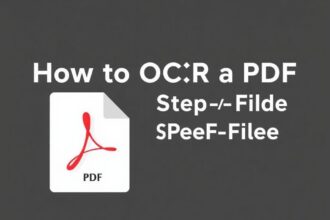 How to OCR a PDF file step-by-step (2026 guide)
