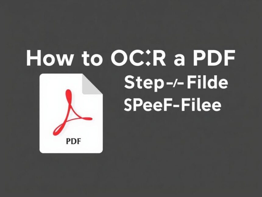 How to OCR a PDF file step-by-step (2026 guide)